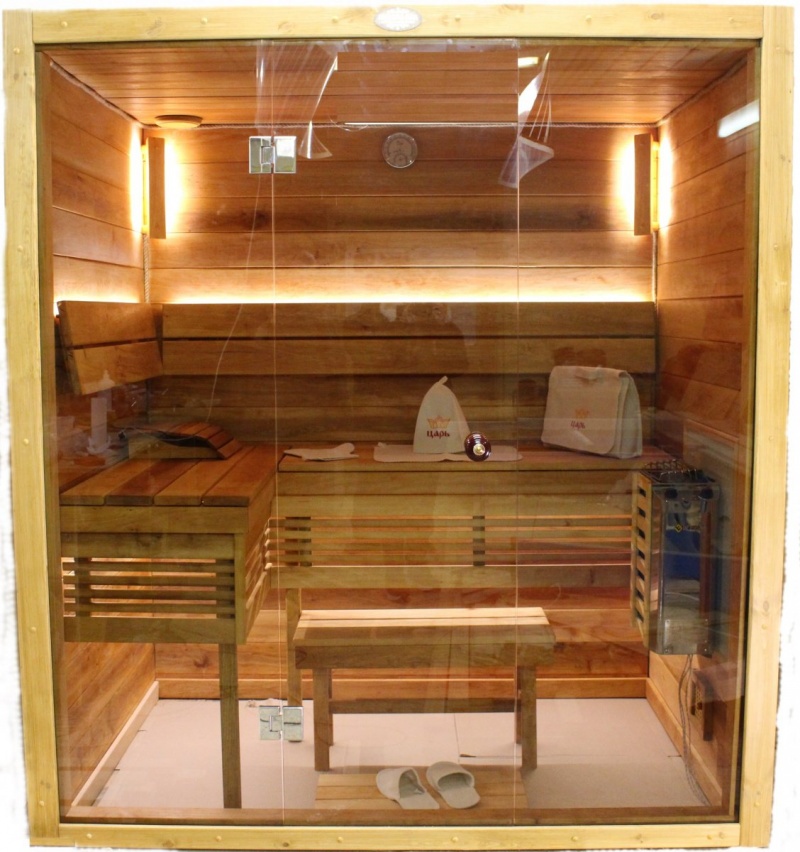 Компакт сауна AURUM-SPA ELITE Glass