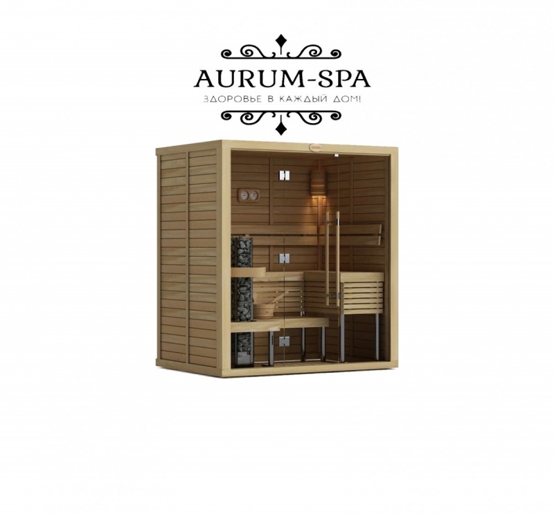 Компакт сауна AURUM-SPA ELITE Glass